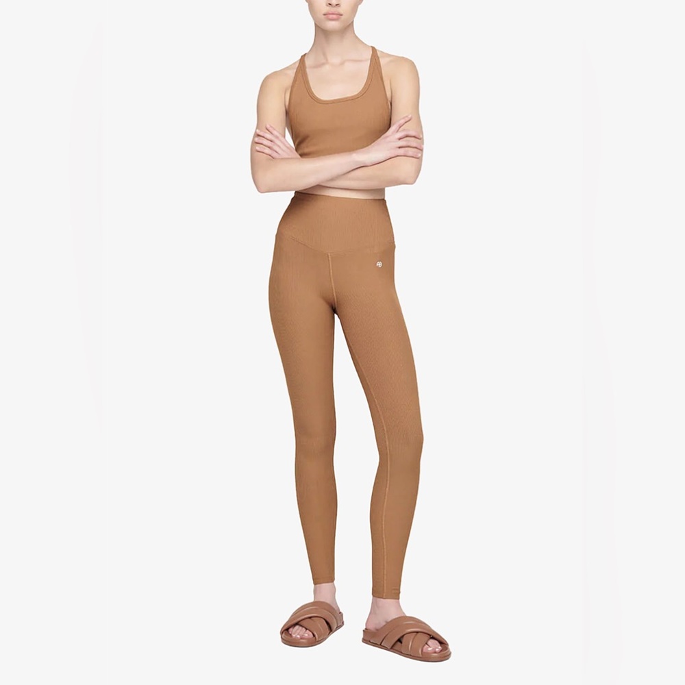 Anine Bing Blake Legging Ribbed Camel
